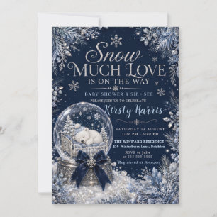 Snow Much Love Is On the Way Baby Shower Invitation