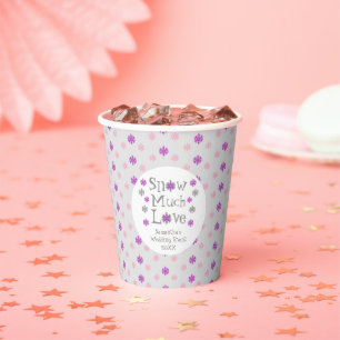 Snow Much Love Wedding Event Paper Cups
