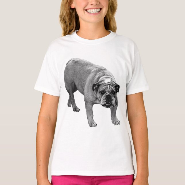 Snow Night Bulldog Tee (Front)