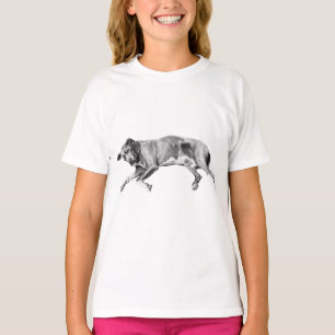 Snow-Night Slumber, Gentle Hound T-Shirt