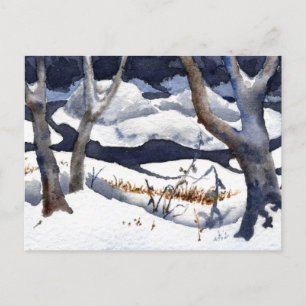 "Snow on the Elk" Country Roads Postcard