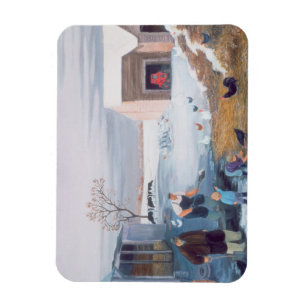 Snow on the Farm Magnet