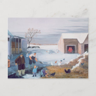 Snow on the Farm Postcard