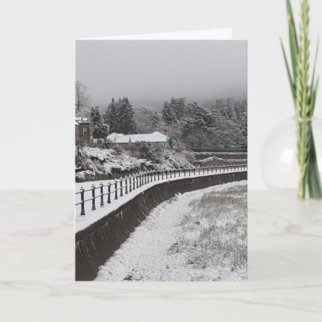 Snow On The Prom Christmas Card (Front)