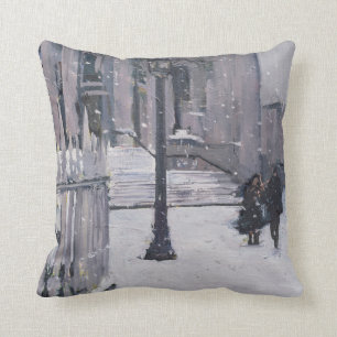 Snow outside St. Paul's 2009 Cushion