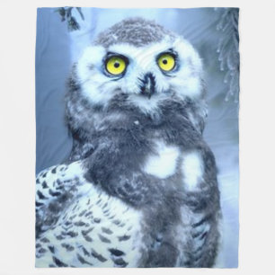 SNOW OWL FLEECE BLANKET