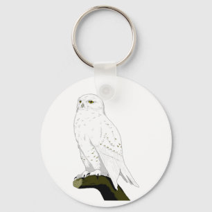 Snow Owl Key Ring