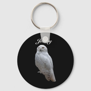 Snow Owl Personalised Key Ring
