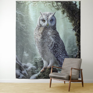 Snow Owl Tapestry