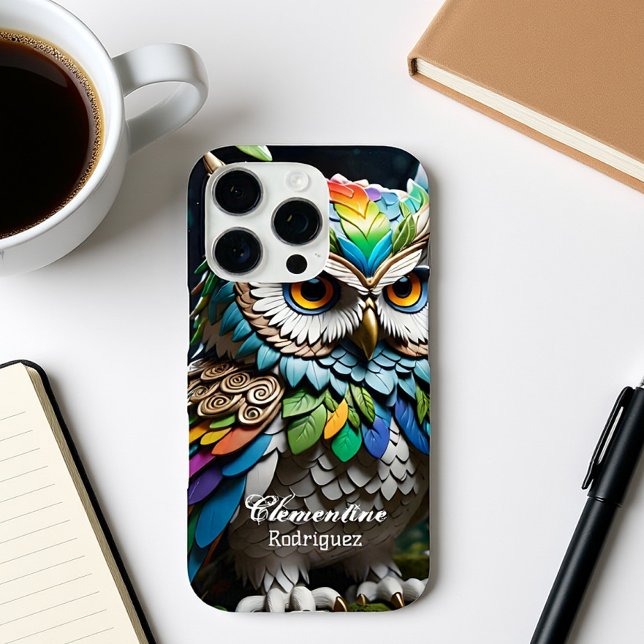 Snow Owls in Tropical Paradise Case-Mate iPhone Case (Creator Uploaded)