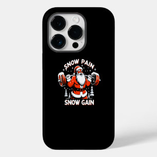Snow Pain Snow Gain Festive Christmas Gym Workout iPhone 14 Pro Case