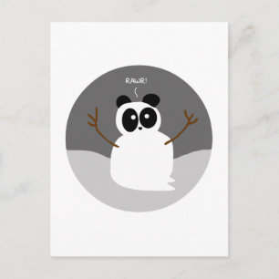 Snow Panda Postcard