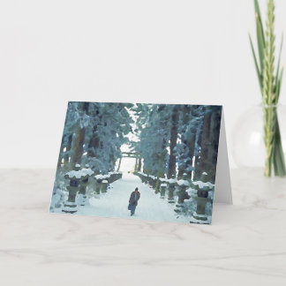 Snow Path Card