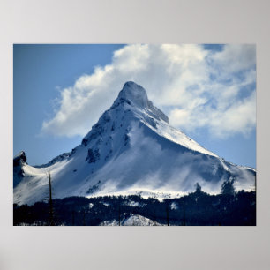 Snow Peak in Side Light Poster
