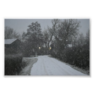 Snow photo print