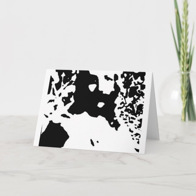 Snow Picture of Jesus Card (Front)