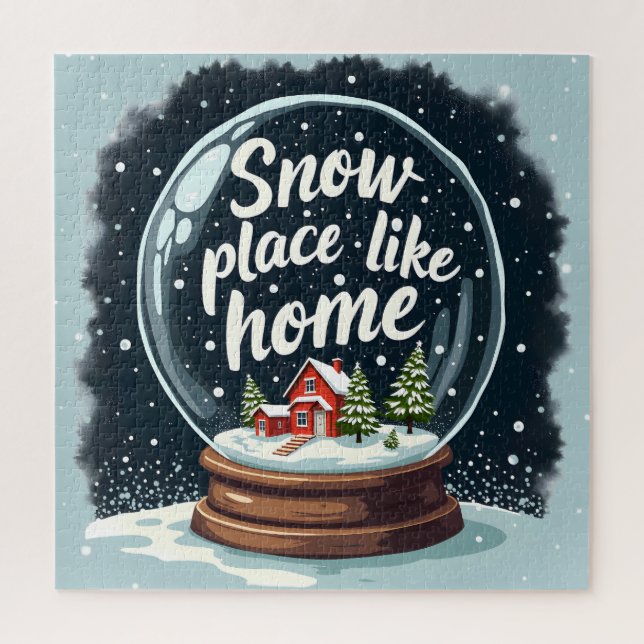 Snow Place Like Home Holiday Quote Jigsaw Puzzle (Vertical)