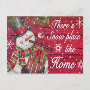 Snow Place Like Home Postcard