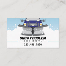 Snow Plough Service Business Card