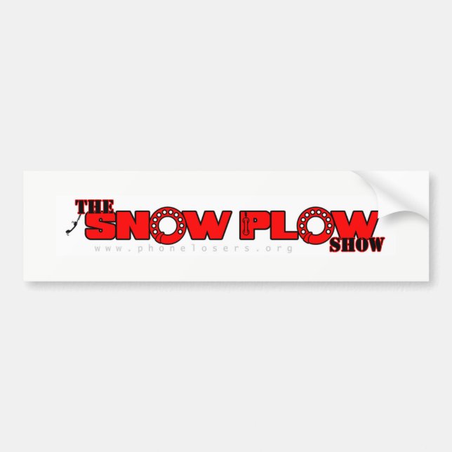 Snow Plough Show Bumper Sticker (Front)