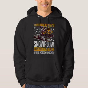 Snow Plough Tractor Machine Truck Shovel Driver Sn Hoodie