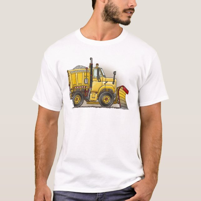 Snow Plough Truck Mans T-Shirt (Front)