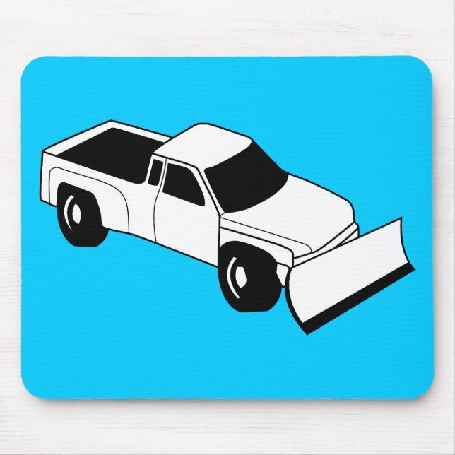 snow plough truck mouse mat (Front)