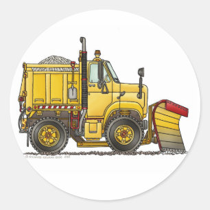 Snow Plough Truck Stickers