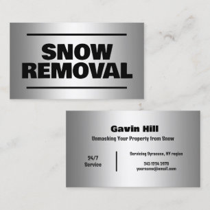 Snow Plougher Business Card
