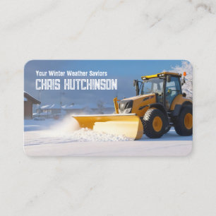 Snow Ploughing Business Card