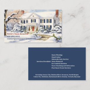 Snow Ploughing Business Card