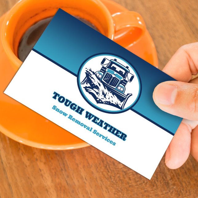 Snow Ploughing Business Card (Creator Uploaded)