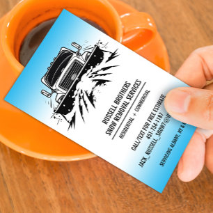 Snow Ploughing Business Card