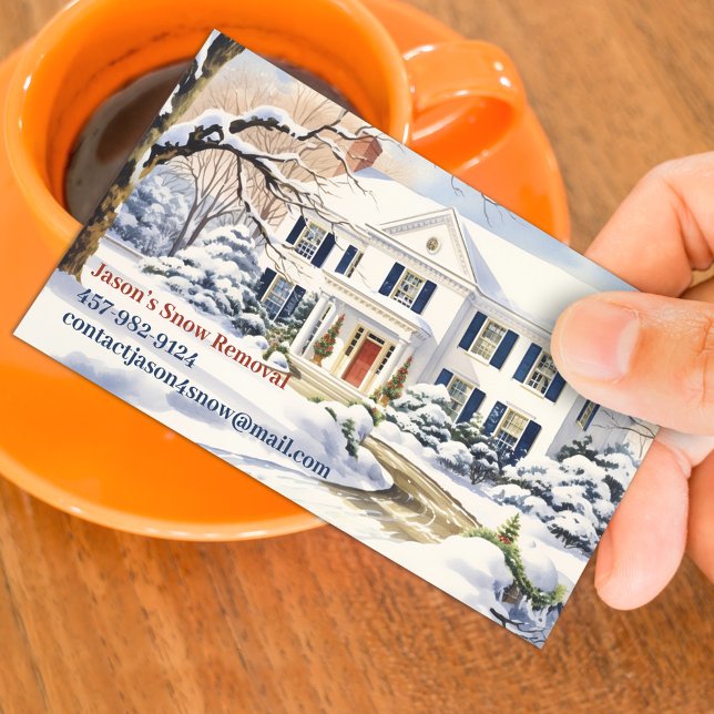 Snow Ploughing Business Card (Creator Uploaded)