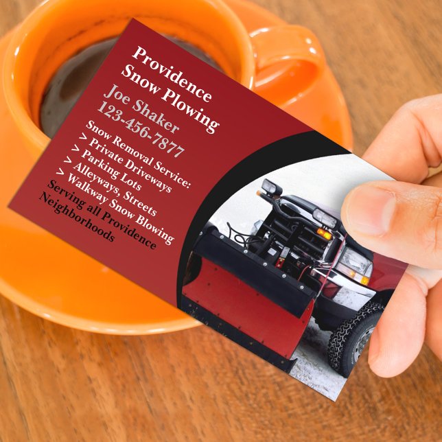 Snow Ploughing Business Card (Creator Uploaded)