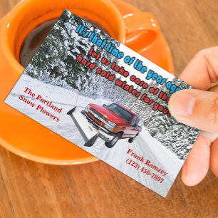 Snow Ploughing Business Card
