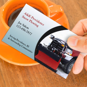 Snow Ploughing Business Card