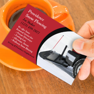 Snow Ploughing Business Card