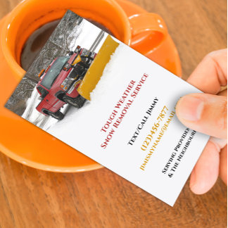 Snow Ploughing Business Card