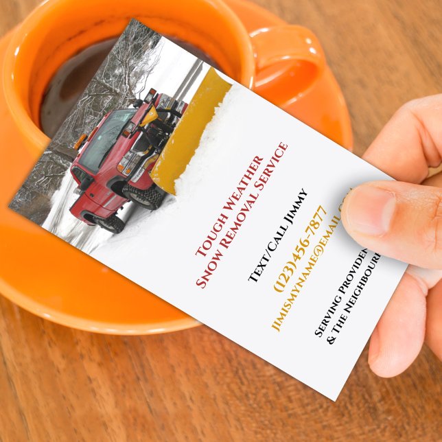 Snow Ploughing Business Card (Creator Uploaded)