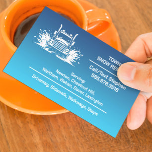 Snow Ploughing Business Card