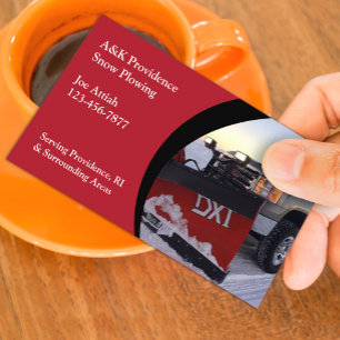 Snow Ploughing Business Card