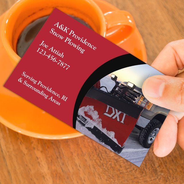 Snow Ploughing Business Card (Creator Uploaded)
