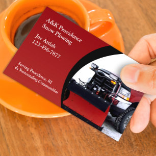 Snow Ploughing Business Card