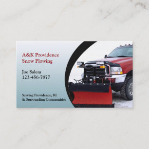 Snow Ploughing Business Card