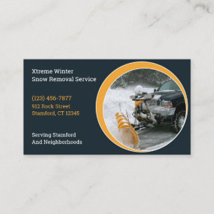 Snow Ploughing Business Card