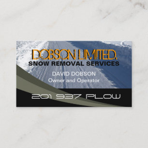Snow Ploughing Business Card