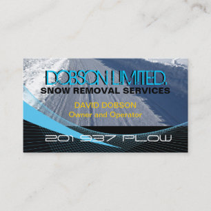 Snow Ploughing Business Card