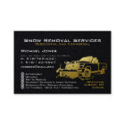 Snow Ploughing Removal Black & Gold Simple Modern