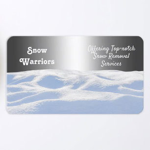 Snow Plower Business Card